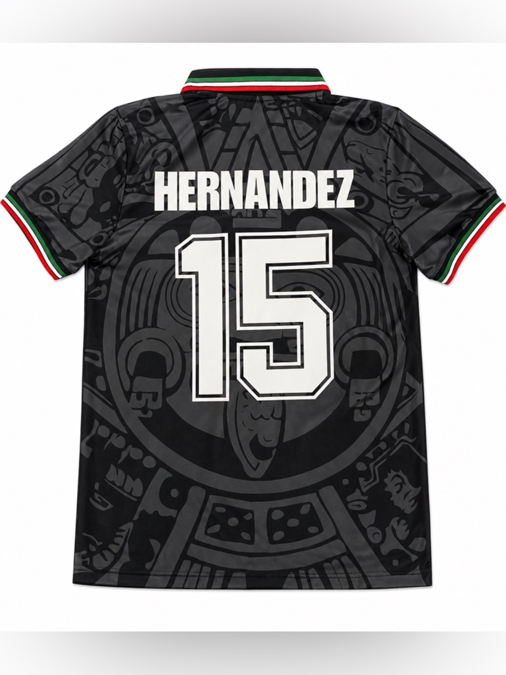 Hernandez #15 Mexico Away Retro 1998 Soccer Jersey Black